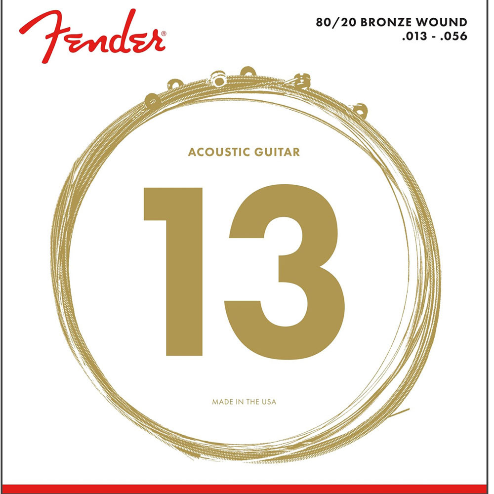 Fender 0730070408 Acoustic Guitar String 80/20 Bronze .013-.056 70M
