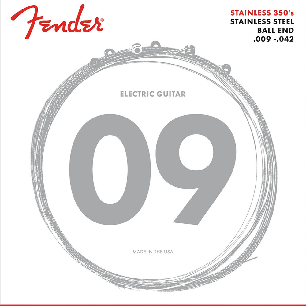 Fender 0730350403 Electric Guitar String Stainless Steel 350'S .009-.042 350L