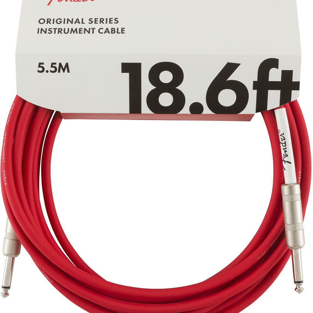 Fender 0990520010 Instrument Cable Original Series 18.6Ft Fiesta Red