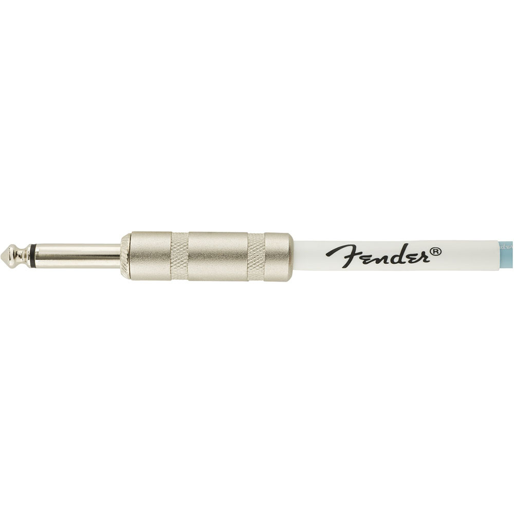 Fender 0990823006 Instrument Cable Original Series Coiled Straight-Angle 30Ft Daphne Blue