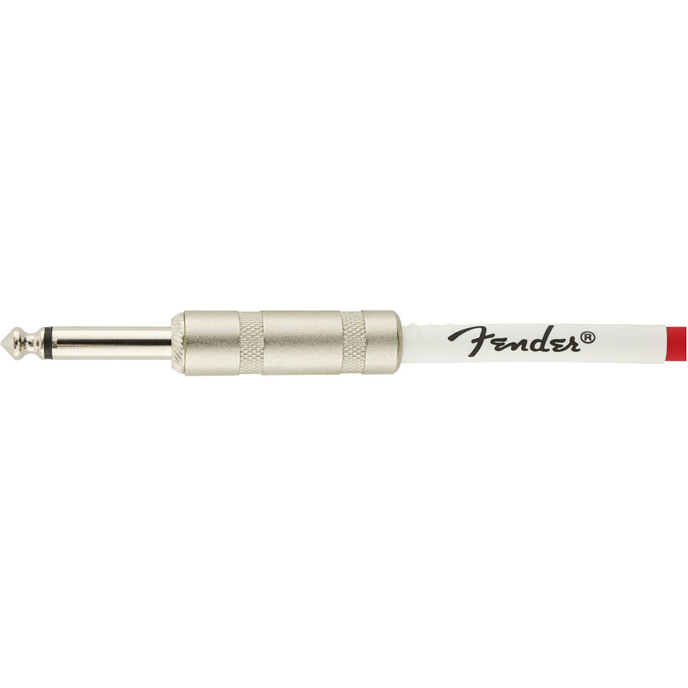 Fender 0990823005 Instrument Cable Original Series Coiled Straight-Angle 30Ft Fiesta Red