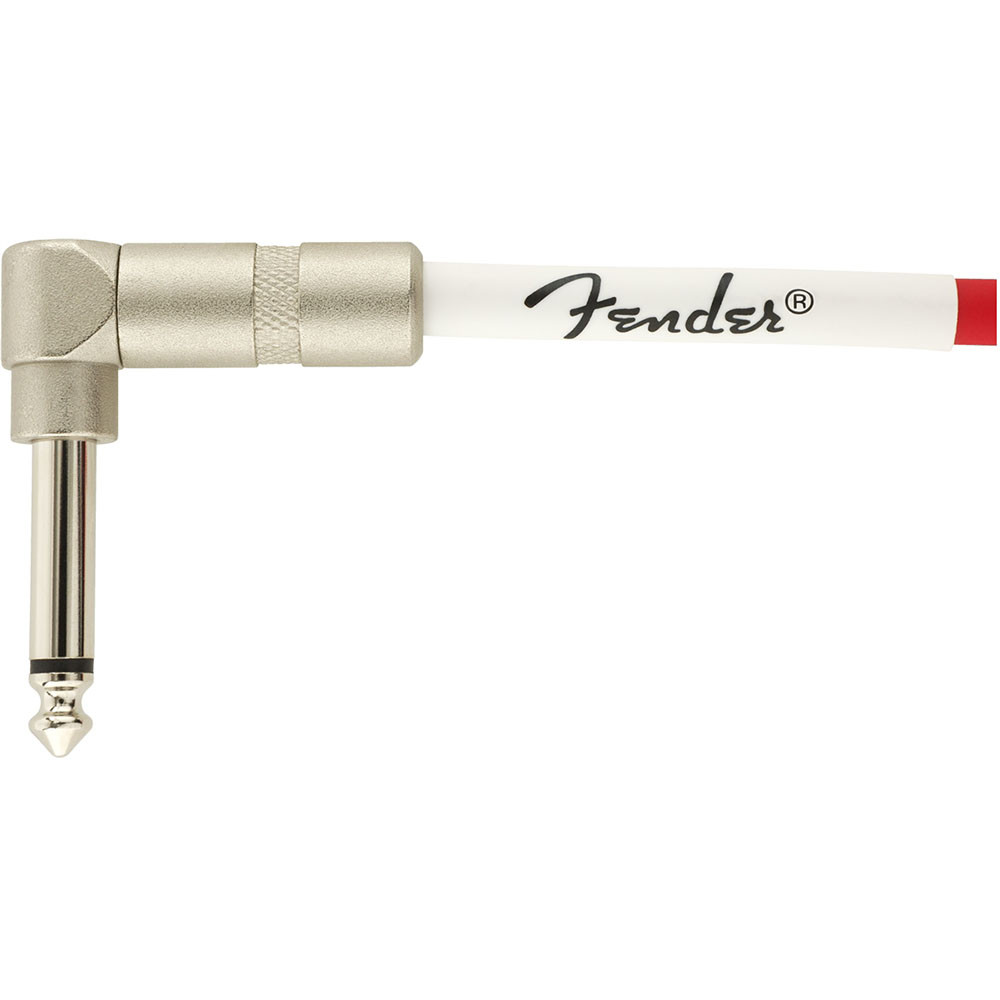 Fender 0990823005 Instrument Cable Original Series Coiled Straight-Angle 30Ft Fiesta Red