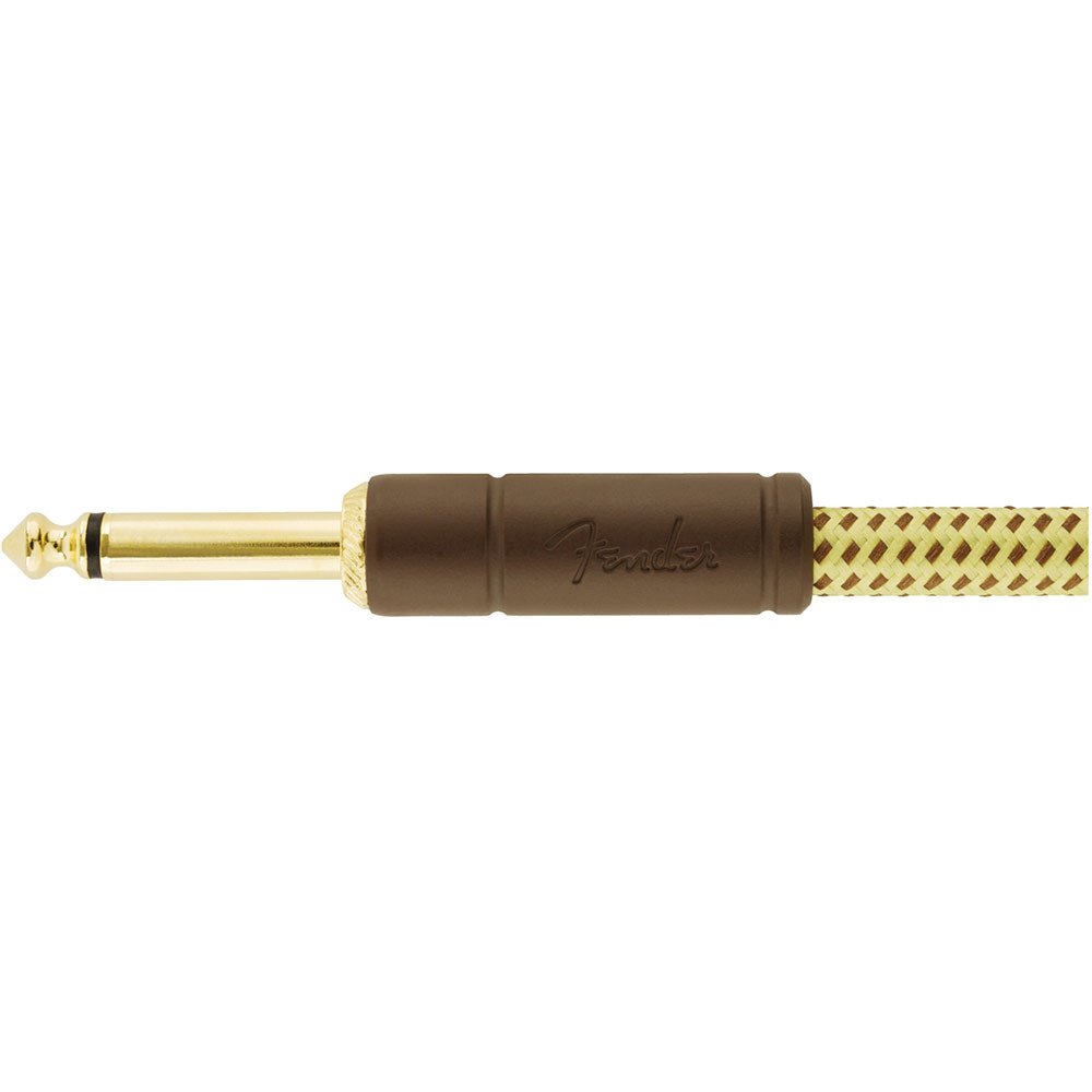 Fender 0990820086 Instrument Cable Deluxe Series Angled 15Ft Tweed