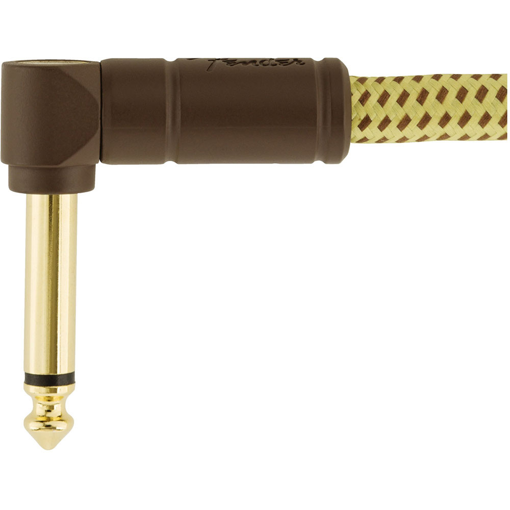 Fender 0990820086 Instrument Cable Deluxe Series Angled 15Ft Tweed