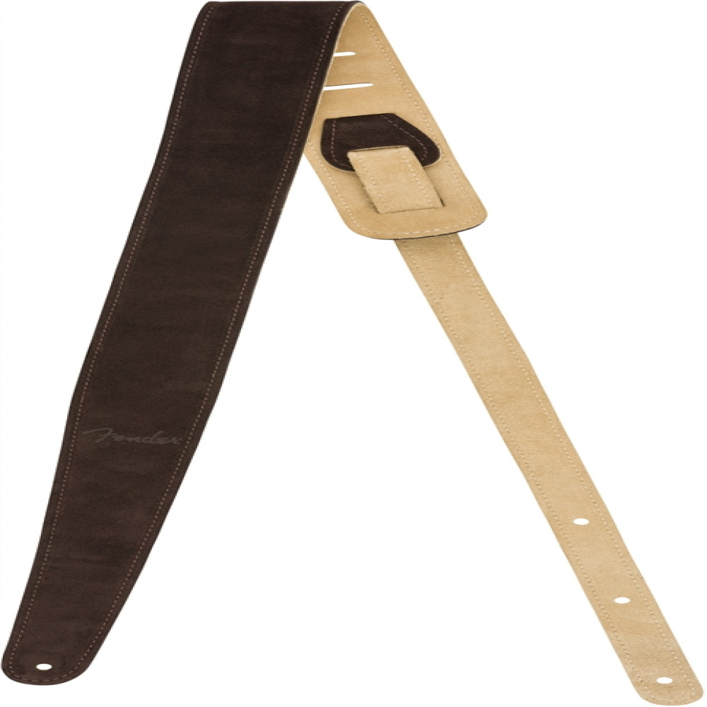 Fender 0990691021 Reversible Suede Guitar Strap - Brown/Tan