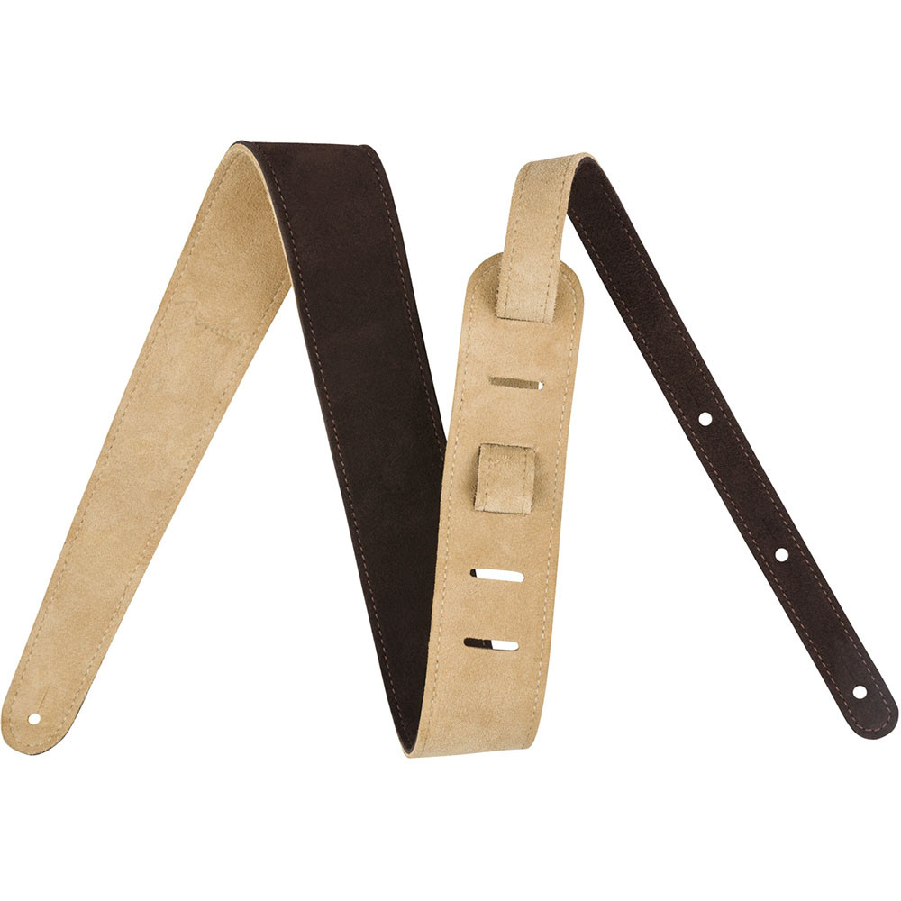 Fender 0990691021 Reversible Suede Guitar Strap - Brown/Tan