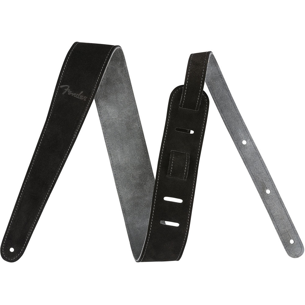 Fender 0990691006 Reversible Suede Guitar Strap - Black/Gray