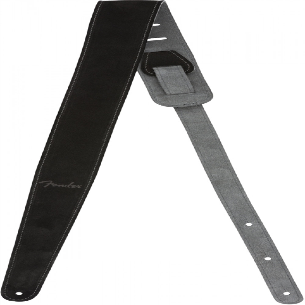 Fender 0990691006 Reversible Suede Guitar Strap - Black/Gray