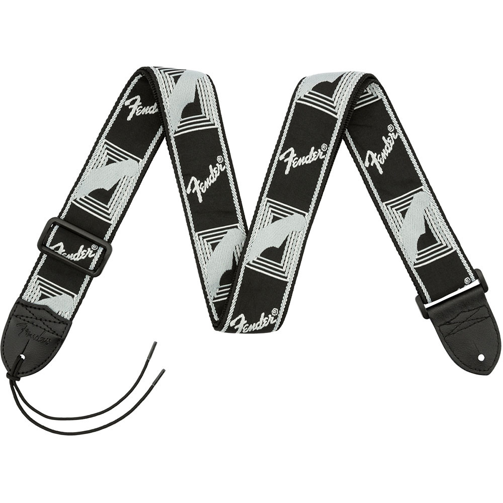 Fender 0990681543 2" Monogrammed Strap Black/Light Grey/Dark Grey