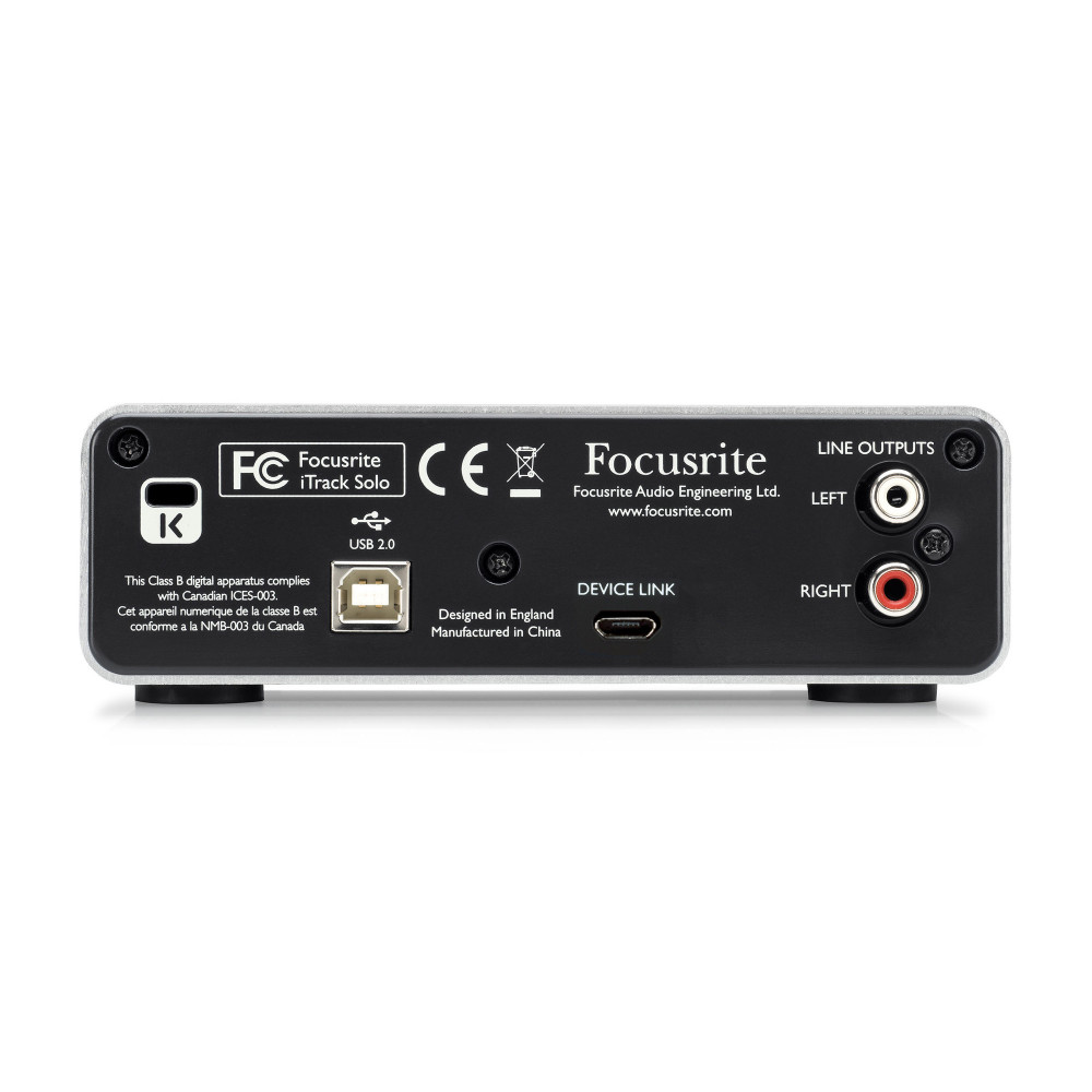 Focusrite iTrack Solo-Lightning and USB Audio Interface