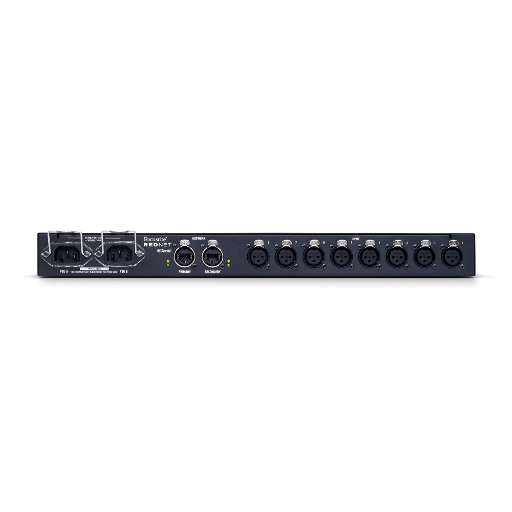 Focusrite RedNet MP8R 8 Channel Remote Controlled Microphone Preamplifier