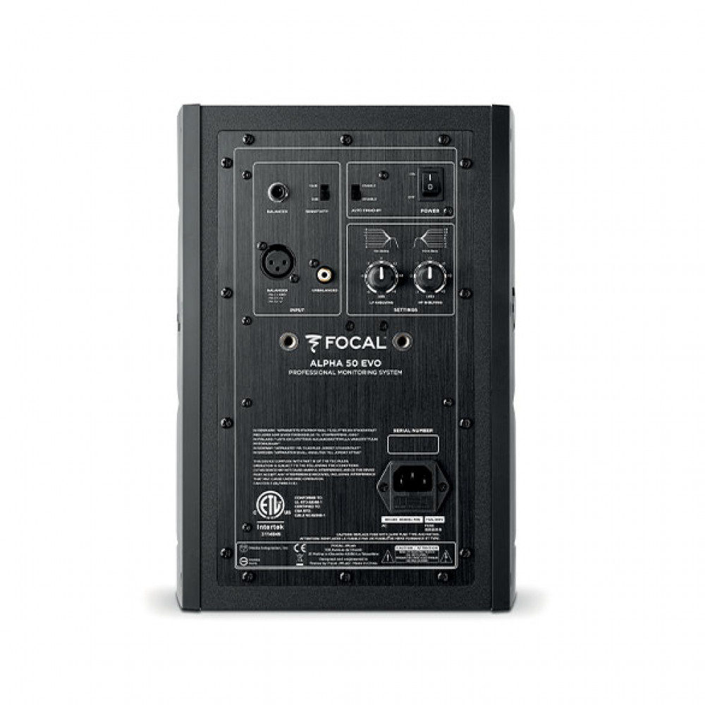 Focal Pro ALPHA 50 EVO Black Professional Nearfield Loudspeaker