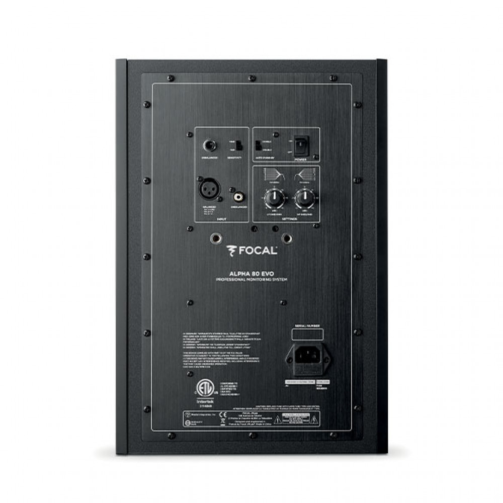 Focal Pro ALPHA 80 EVO Black Professional Loudspeaker for Low Frequency