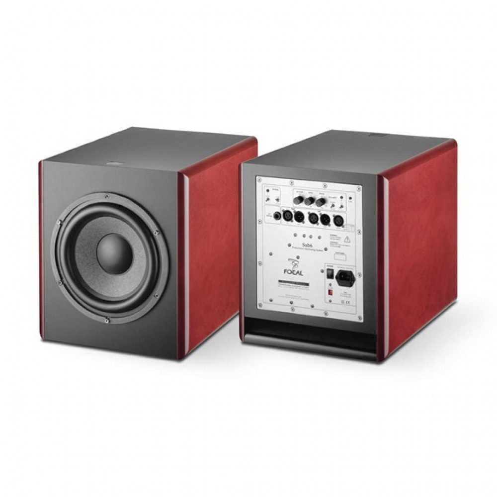 Focal Pro Sub 6 be Dark Red and Black 11" Subwoofer