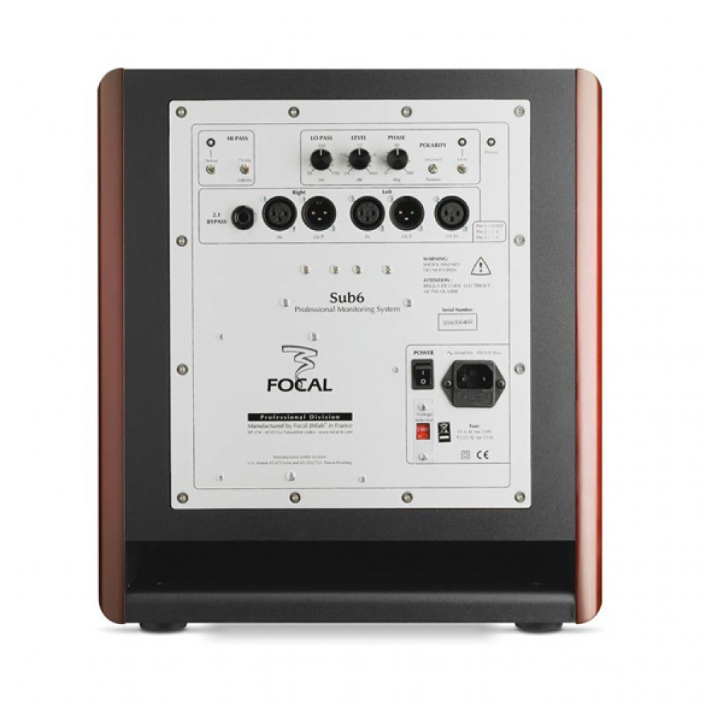 Focal Pro Sub 6 be Dark Red and Black 11" Subwoofer