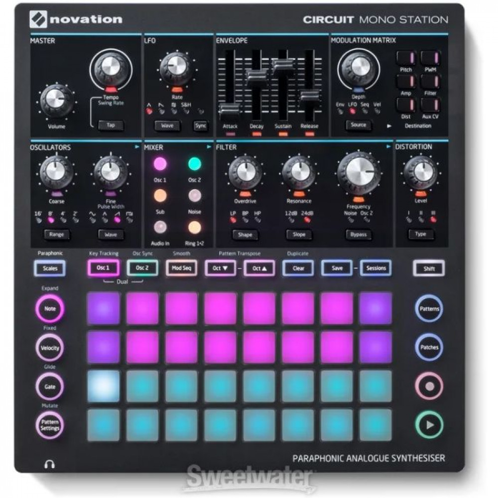 Novation Circuit Mono Station Paraphonic Analog Synthesizer and Sequencer