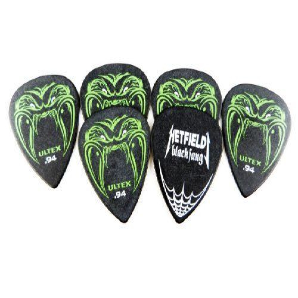 Dunlop PH112P094 Guitar Pick Black Fang Gauge .94mm (6 PK)