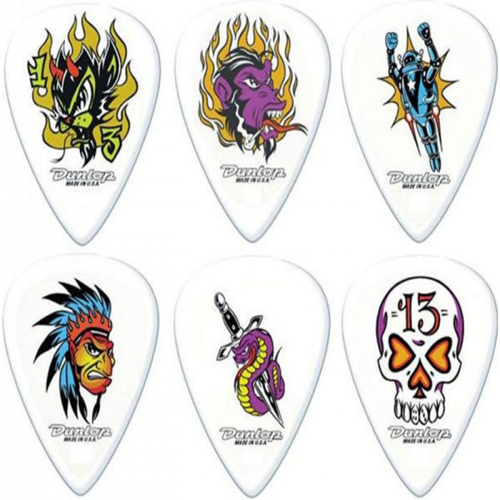 Dunlop BL100P100 Guitar Pick Blackline Standard Forbes S1 1mm (6 PK)