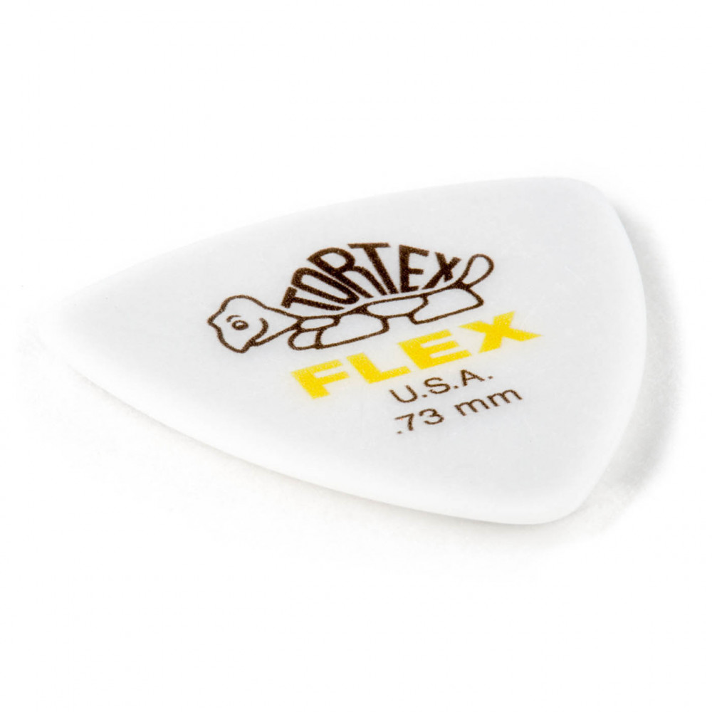 Dunlop 456P073 Guitar Pick Tortex Flex Triangle .73mm (6 PK)