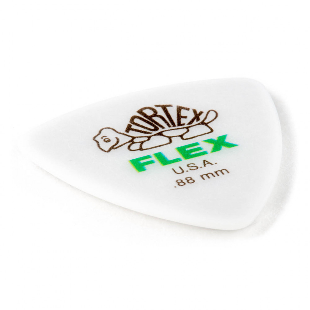 Dunlop 456P088 Guitar Pick Tortex Flex Triangle .88mm (6 PK)