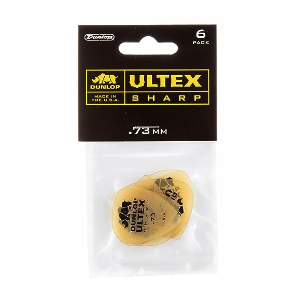 Dunlop 433P073 Guitar Pick Ultex Sharp .73mm (6 PK)