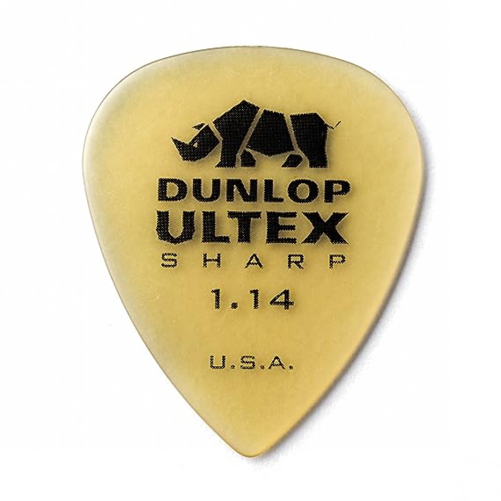 Dunlop 433P114 Guitar Pick Ultex Sharp 1.14mm (6 PK)