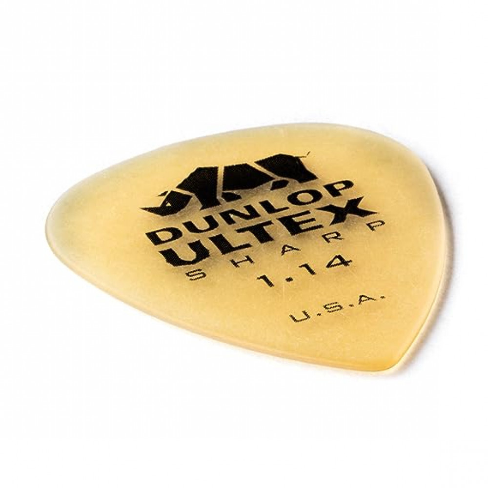 Dunlop 433P114 Guitar Pick Ultex Sharp 1.14mm (6 PK)