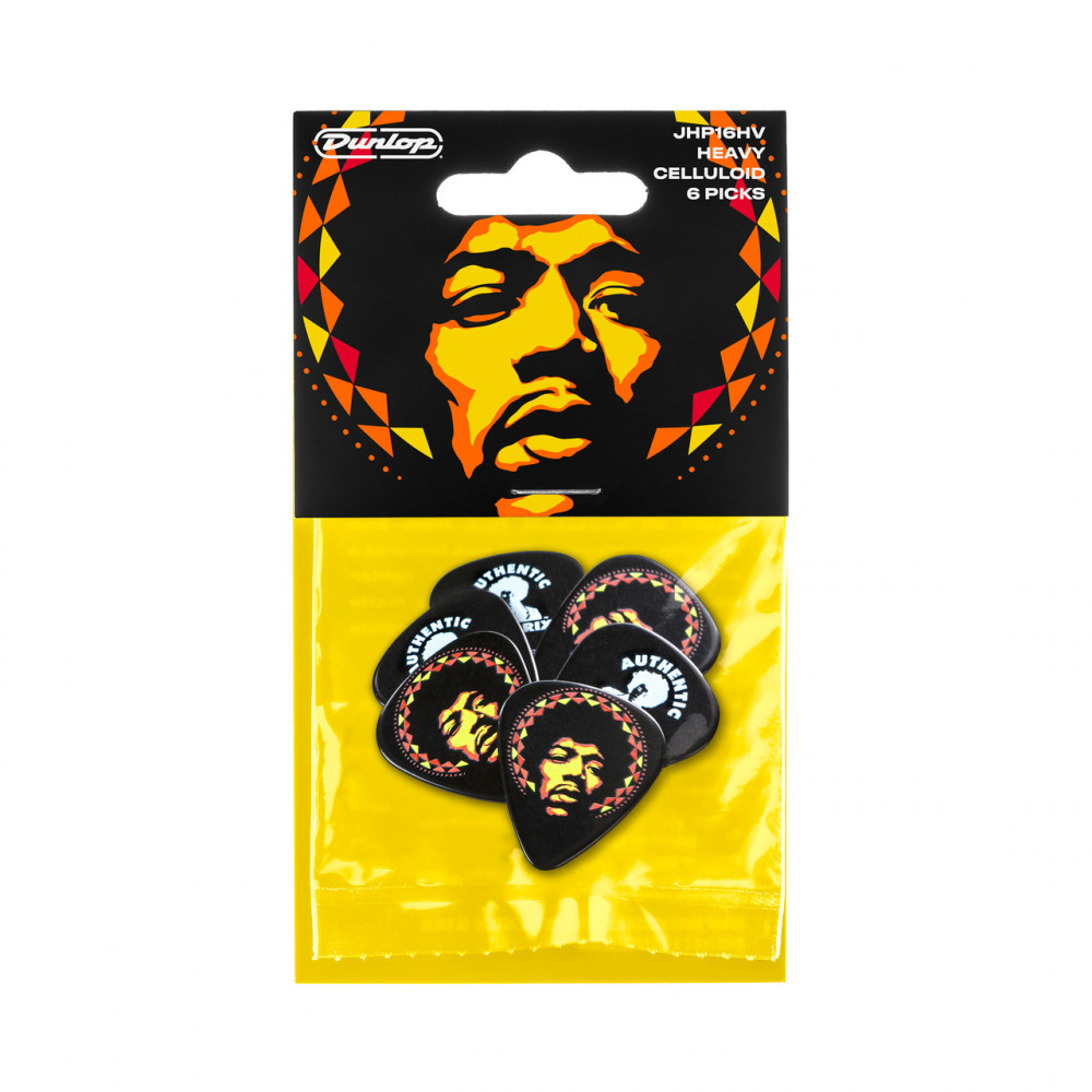Dunlop JHP16HV Guitar Pick Jimi Hendrix '69 Psych Series Aura Mandala (6 PK)