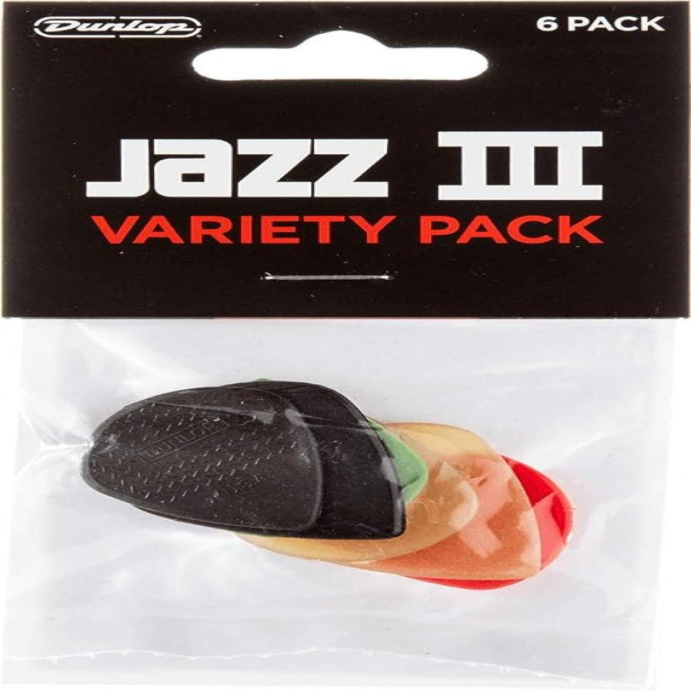 Dunlop PVP103 Guitar Pick Variety Pack Jazz III (6 PK)