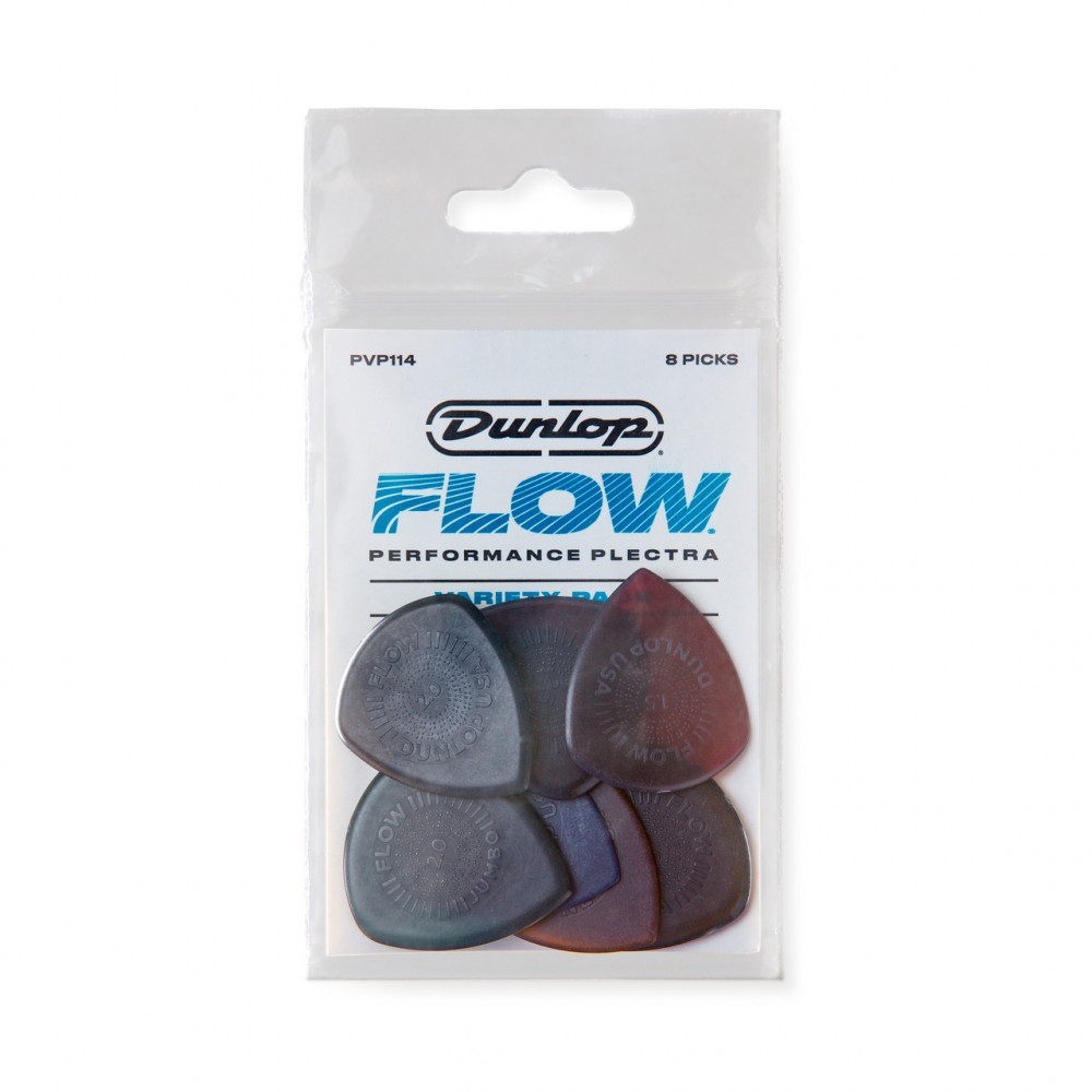 Dunlop PVP114 Guitar Pick Flow Variety Pack (8 PK)