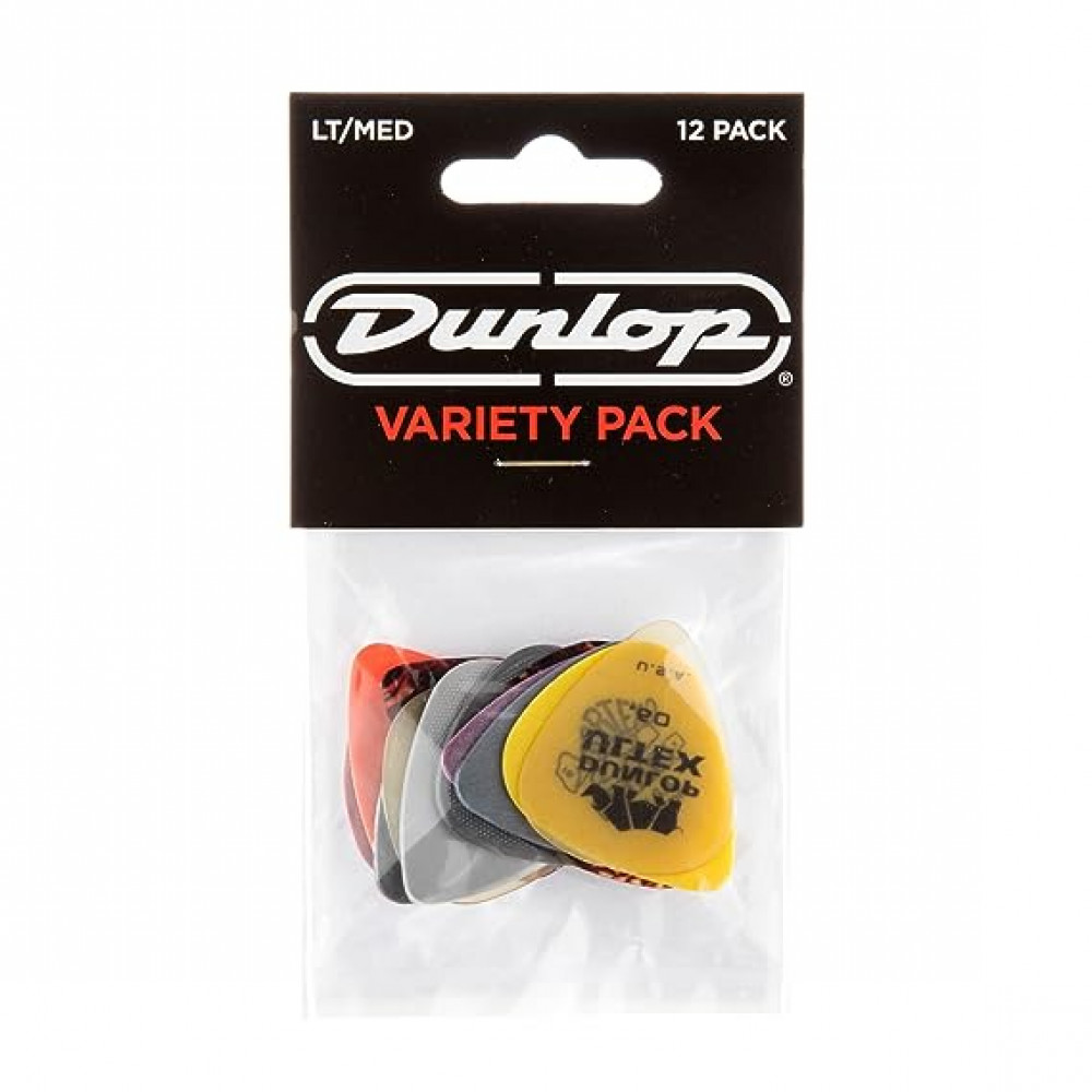 Dunlop PVP101 Guitar Pick Variety Pack Assorted- Light/Medium (12 PK)