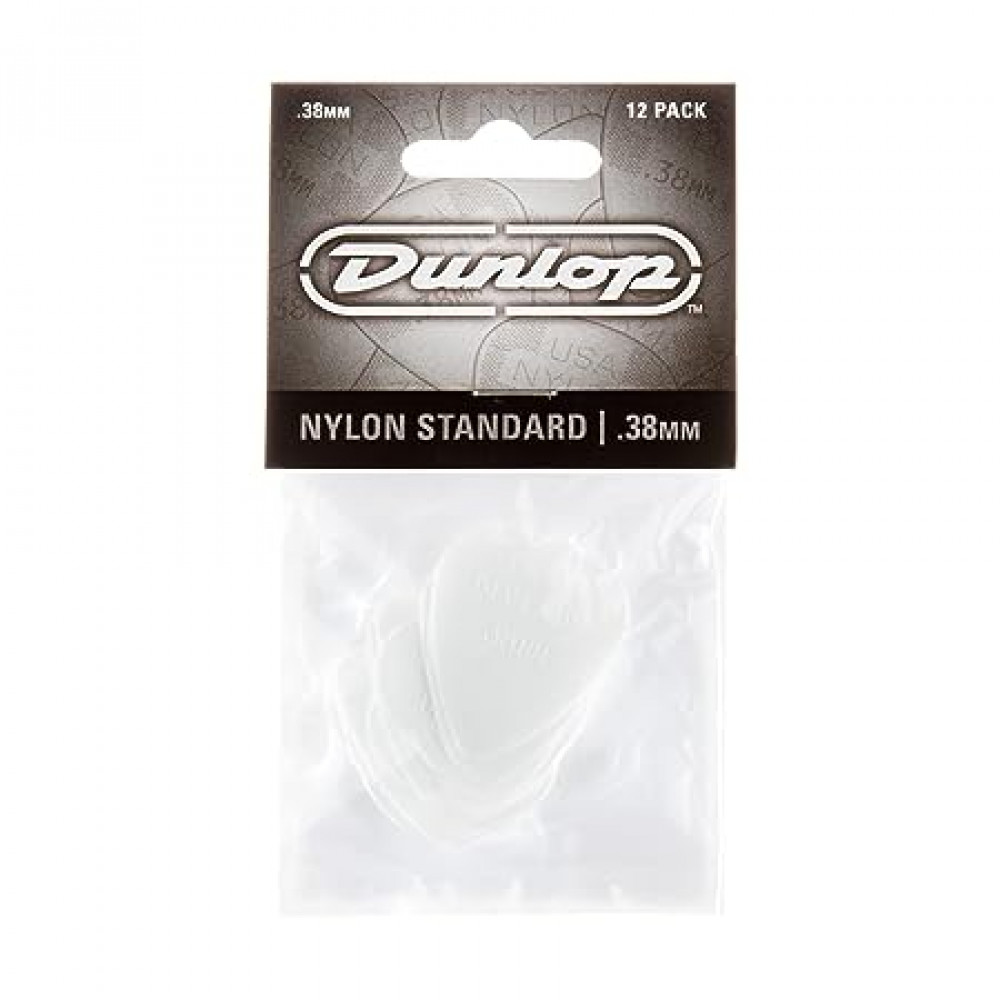 Dunlop 449P038 Guitar Pick Nylon Max Grip Standard .38mm (12 PK)