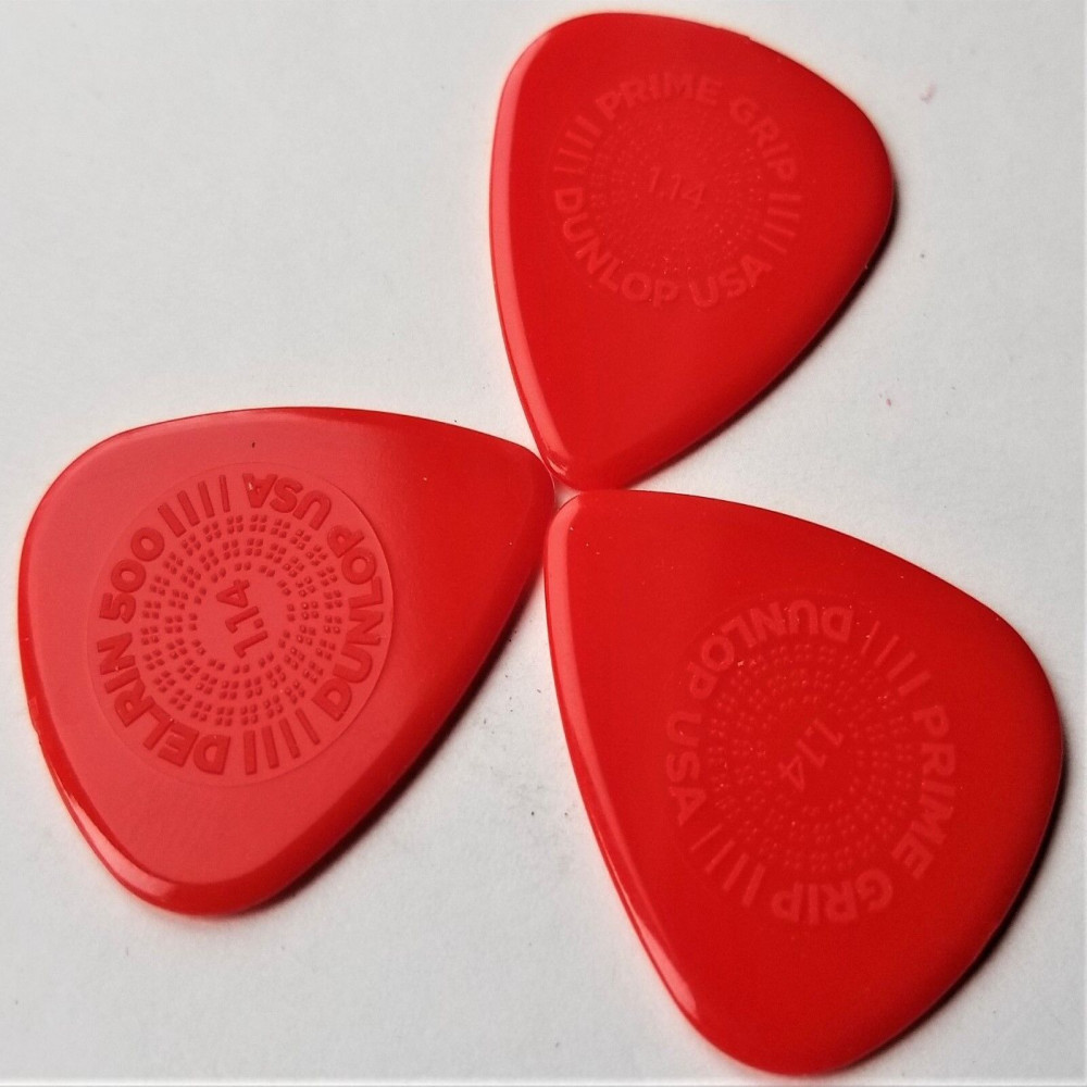 Dunlop 450R114 Guitar Pick Prime Grip Delrin 500 1.14mm (72 PK)