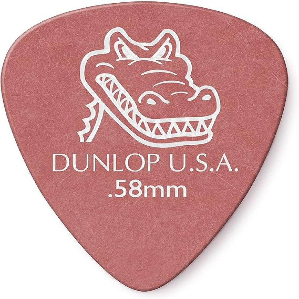 Dunlop 417R058 Guitar Pick Gator Grip Standard .58mm (72 PK)