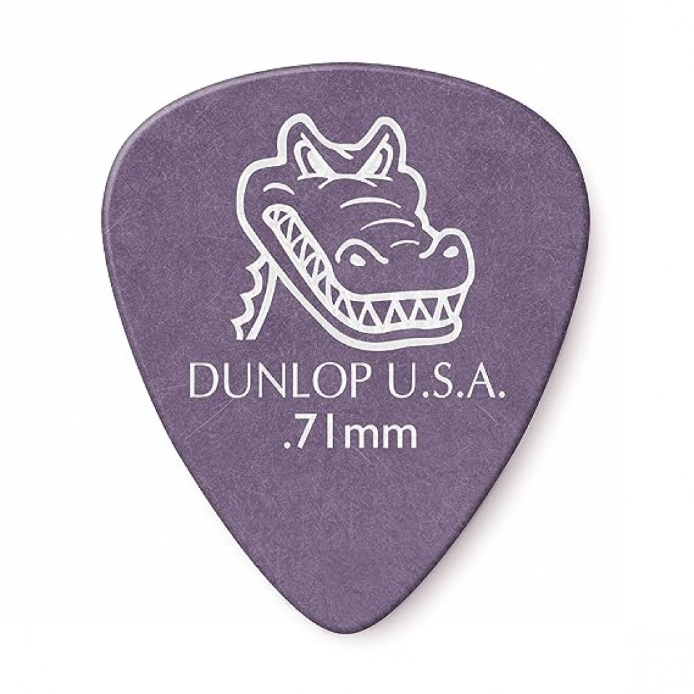 Dunlop 417R071 Guitar Pick Gator Grip Standard .71mm (72 PK)