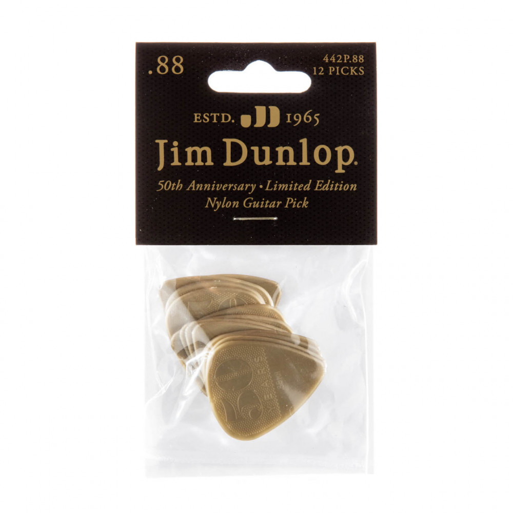 Dunlop 442P088 Guitar Pick Nylon 50th Anniversary .88mm (12 PK