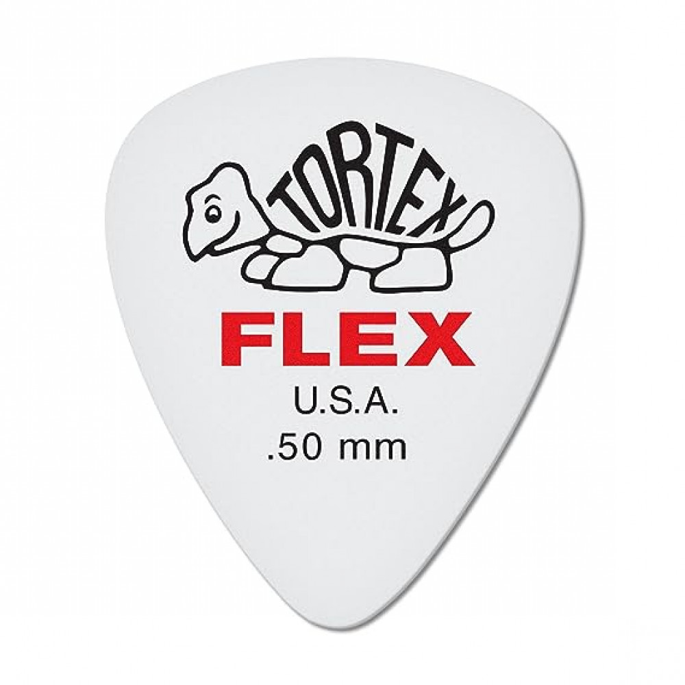 Dunlop 428P050 Guitar Pick Tortex Flex Standard .50mm (12 PK)