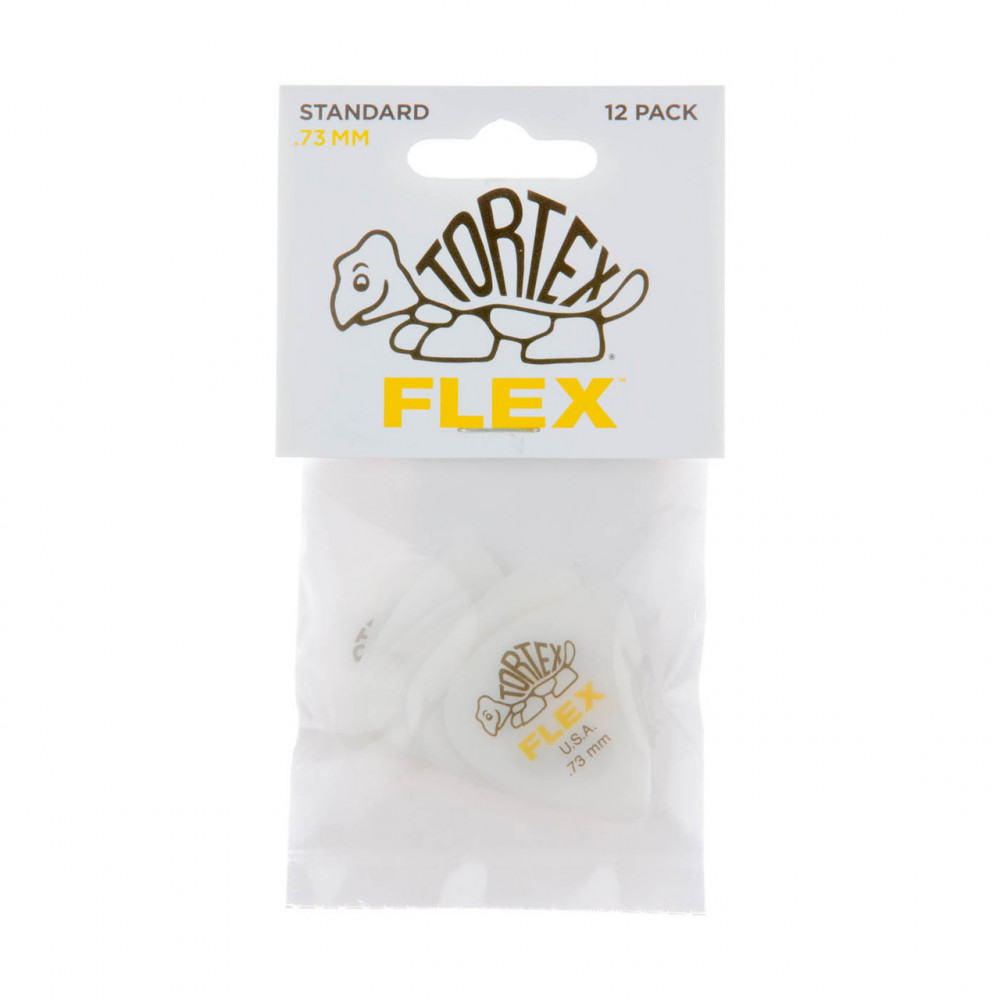 Dunlop 428P073 Guitar Pick Tortex Flex Standard .73mm (12 PK)