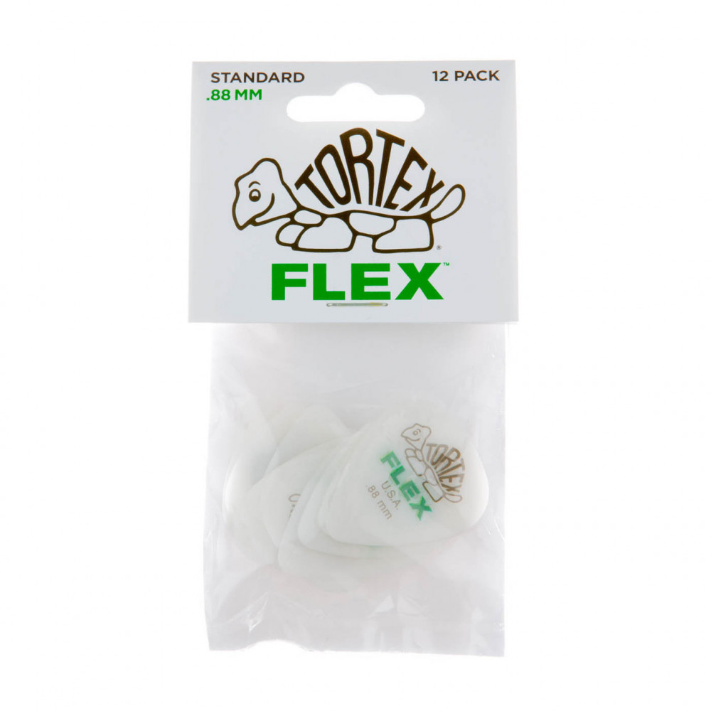 Dunlop 428P088 Guitar Pick Tortex Flex Standard .88mm (12 PK)
