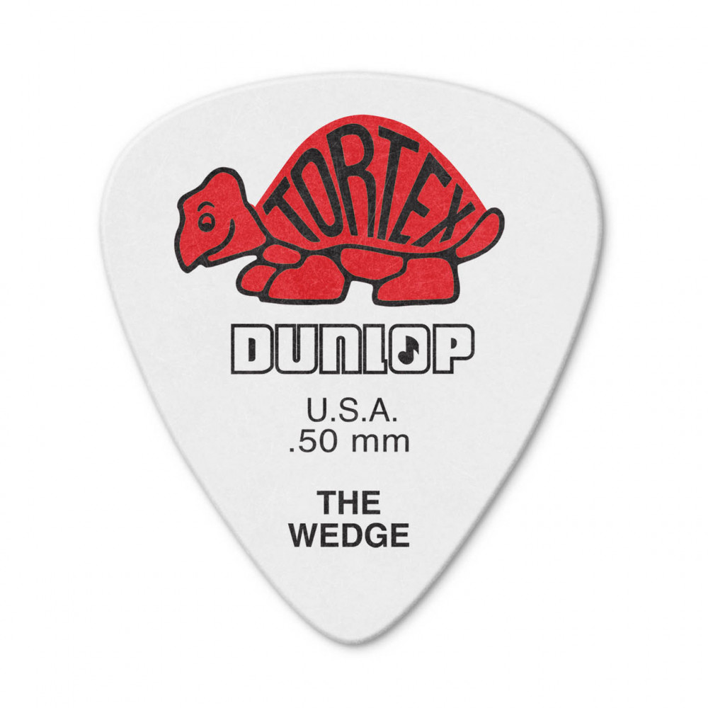 Dunlop 424P050 Guitar Pick Tortex Wedge .50mm (12 PK)