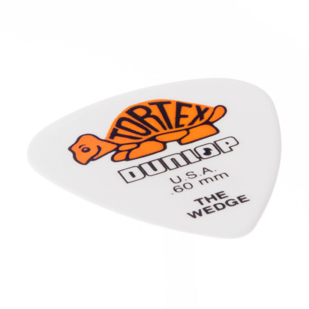 Dunlop 424P060 Guitar Pick Tortex Wedge .60mm (12 PK)