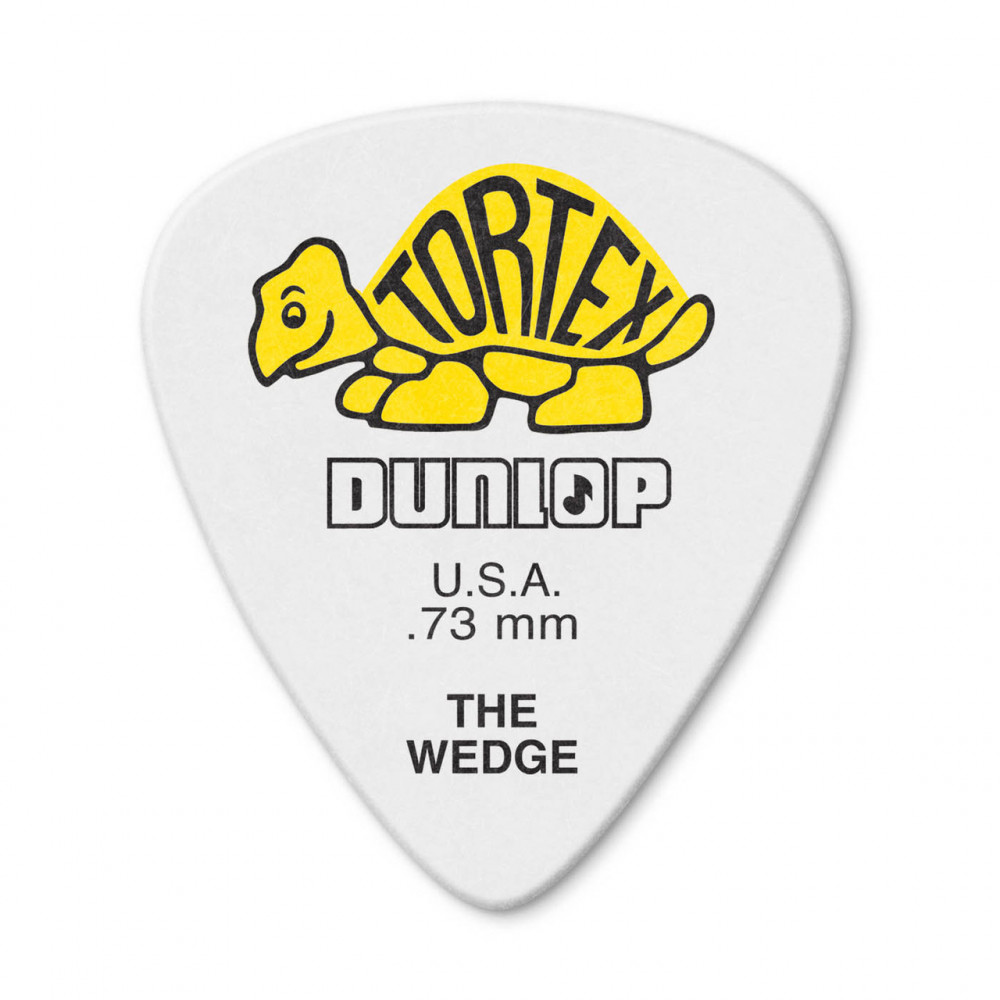 Dunlop 424P073 Guitar Pick Tortex Wedge .73mm (12 PK)