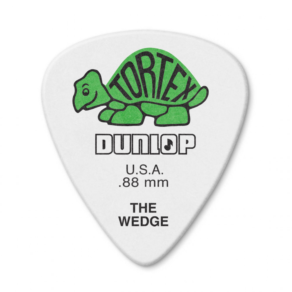 Dunlop 424P088 Guitar Pick Tortex Wedge .88mm (12 PK)