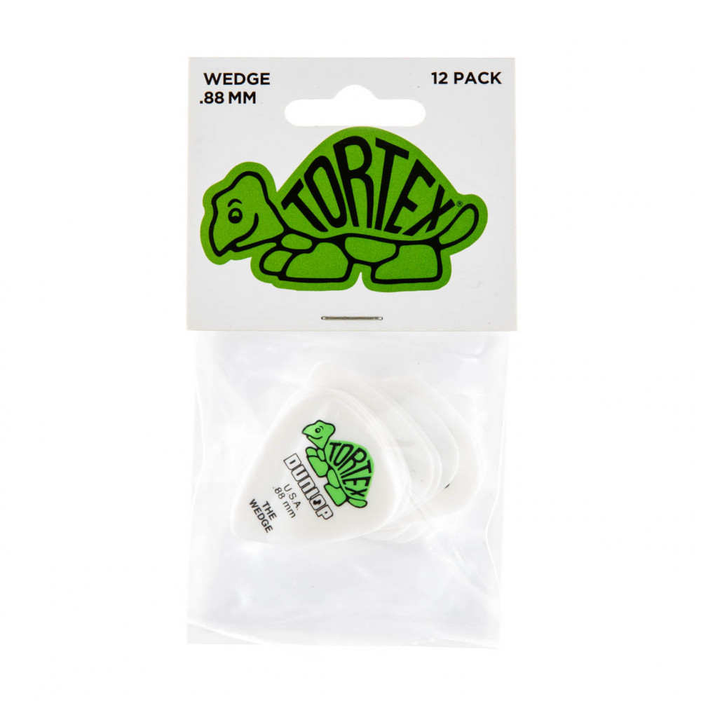 Dunlop 424P088 Guitar Pick Tortex Wedge .88mm (12 PK)