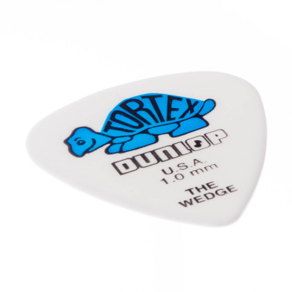 Dunlop 424P100 Guitar Pick Tortex Wedge 1.0mm (12 PK)