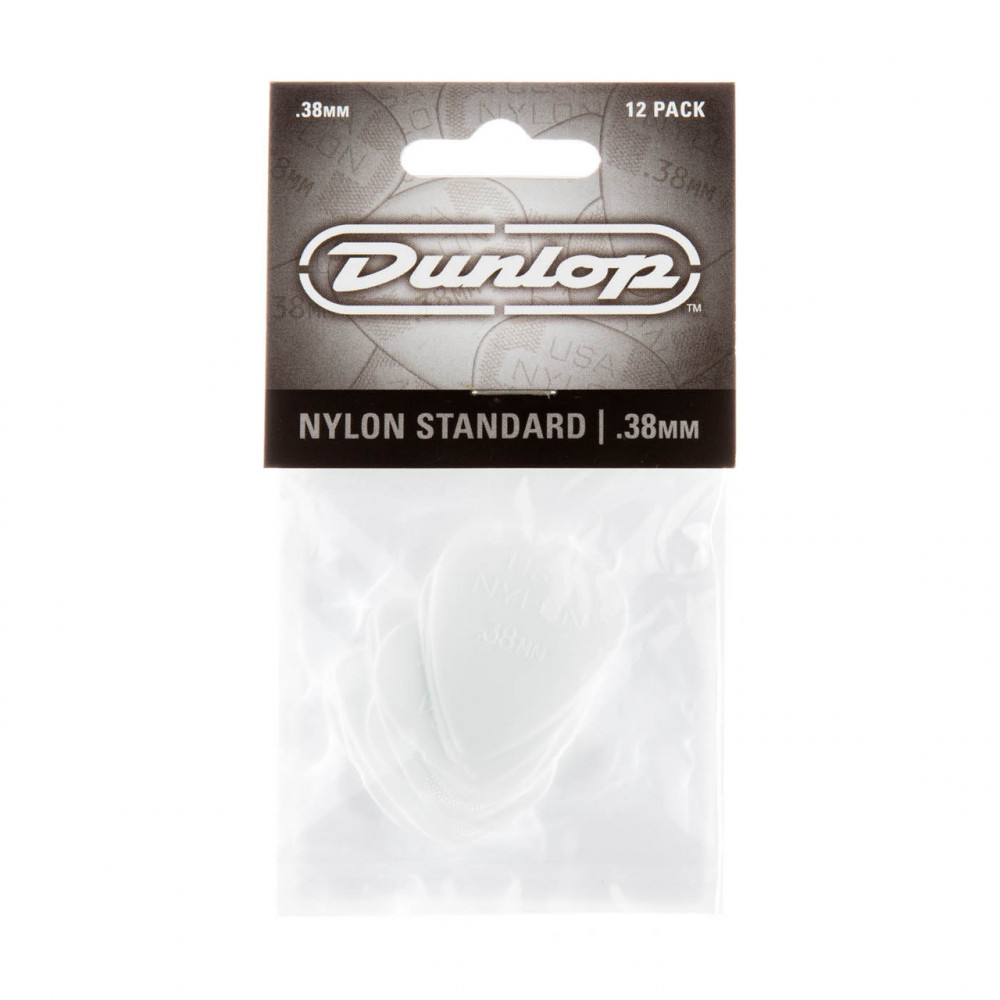 Dunlop 44P038 Guitar Pick Nylon Standard .38mm (12 PK)