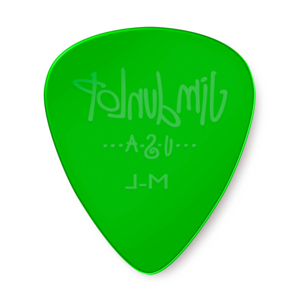Dunlop 486PML Guitar Pick Gels Green- Medium Light (12 PK)