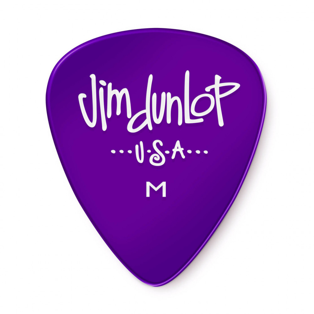Dunlop 486PMD Guitar Pick Gels Purple- Medium (12 PK)