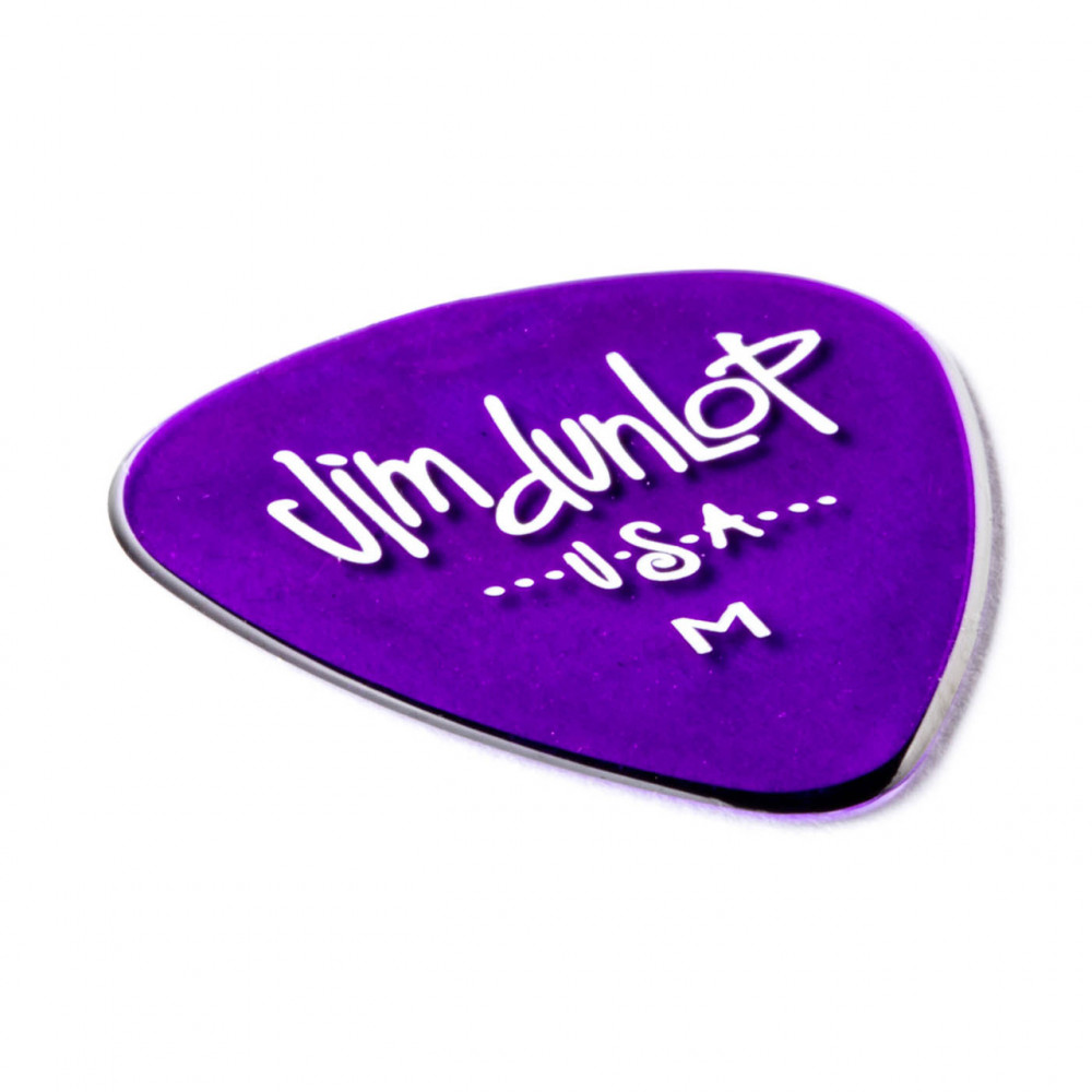 Dunlop 486PMD Guitar Pick Gels Purple- Medium (12 PK)