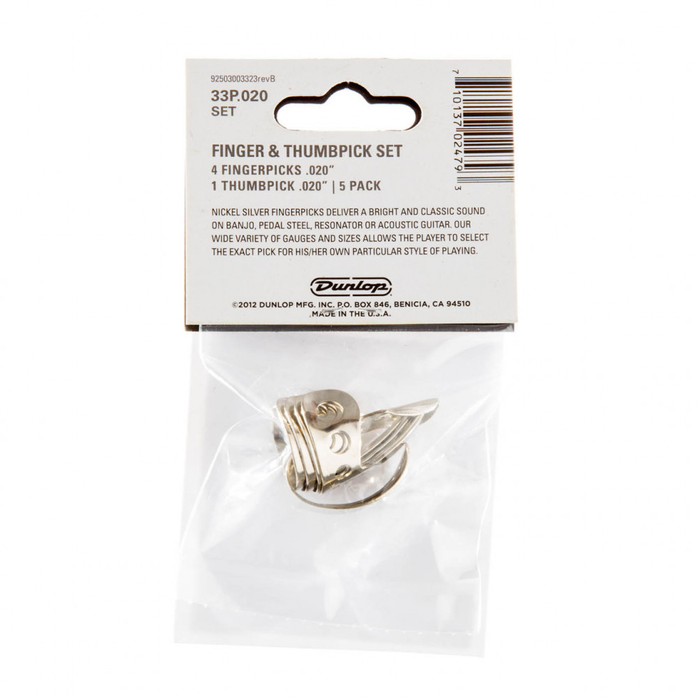Dunlop 33R020 Finger Pick Nickle Silver (20 PK)